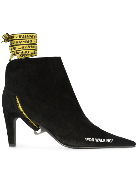 Off-white For Walking Ankle Boots - Black 