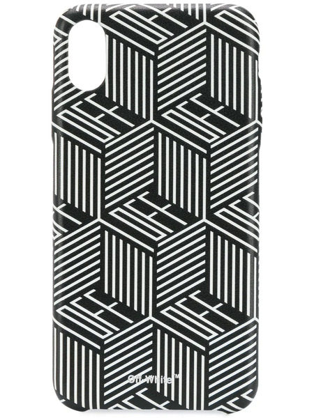 Off-white Graphic Logo Print Iphone Xs Max Case - Black 