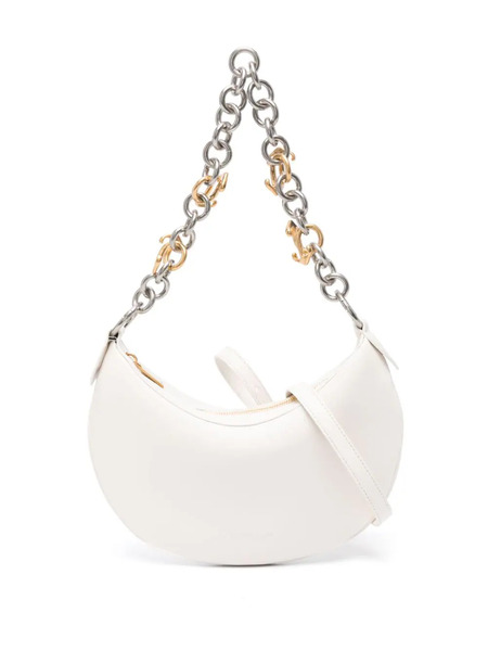  Off-white Hemisphere Leather Shoulder Bag - Neutrals 