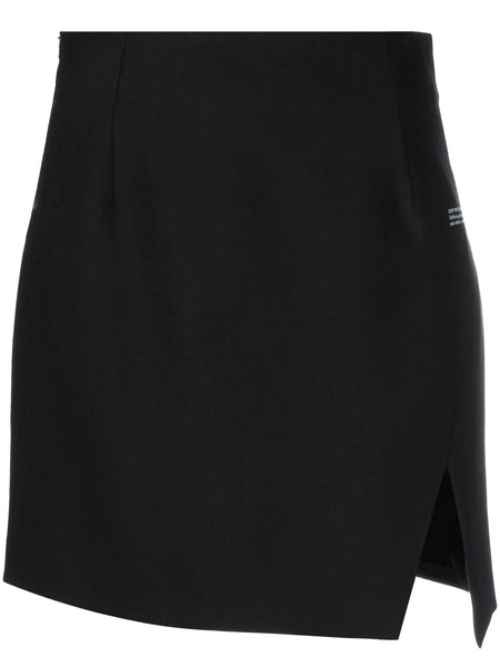  Off-white High-waisted Mini Skirt - Black 
