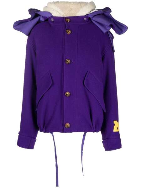  Off-white Hooded Reversible Jacket - Purple 