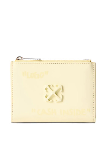  Off-white Jitney Quote Bi-fold Wallet - Neutrals 