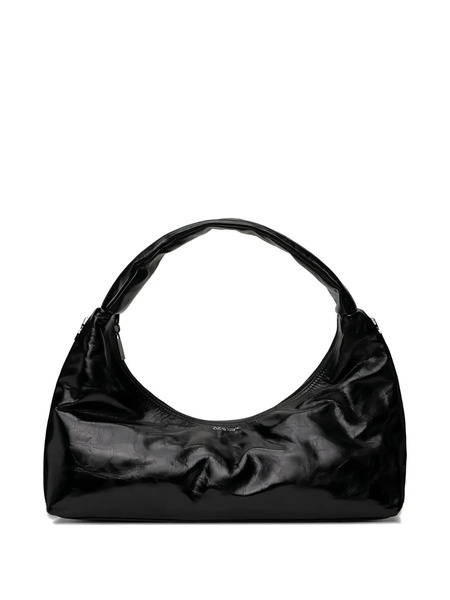  Off-white Leather Shoulder Bag - Black 