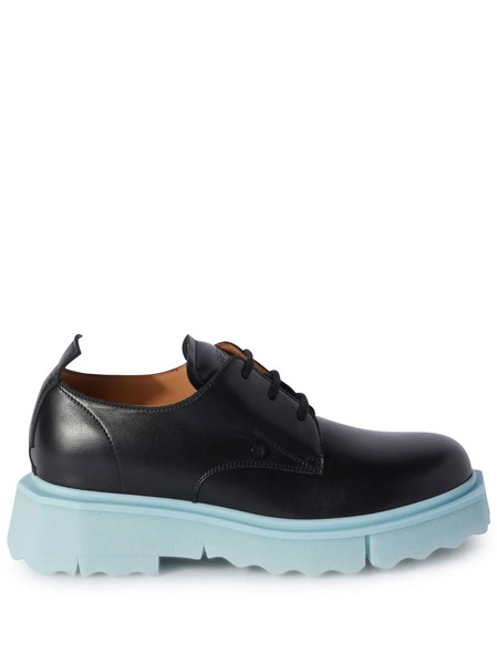  Off-white Leather Sponge Derby - Black 