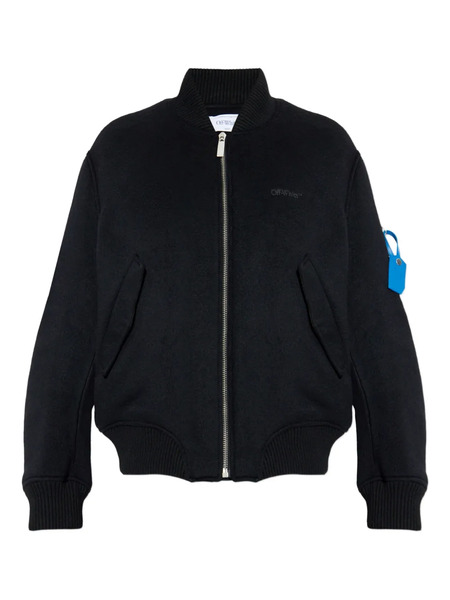  Off-white Logo Bomber Jacket - Black 