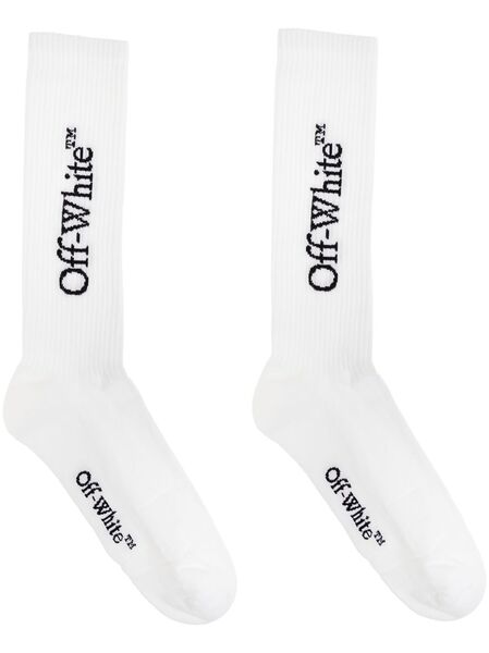  Off-white Logo Cotton Socks 