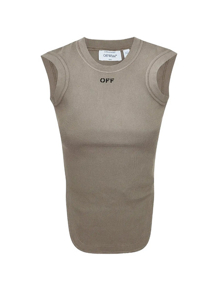  Off-white Logo-detail Tank Top - Neutrals 
