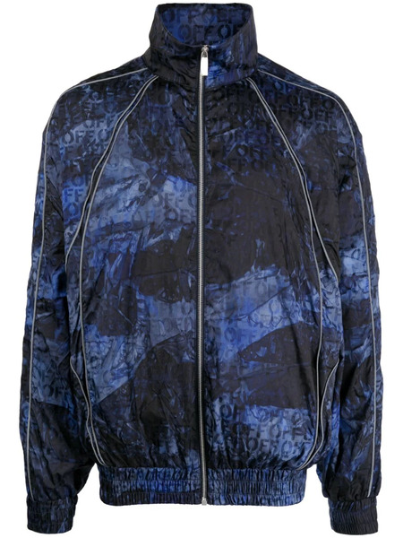  Off-white Logo-jacquard Windbreaker - Multicolour 