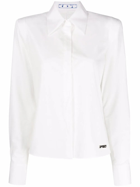  Off-white Logo Plaque Cut-out Shirt 