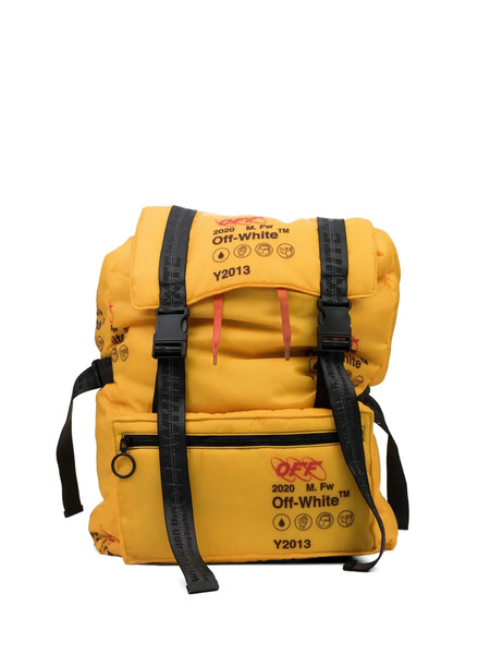  Off-white Logo-print Backpack - Yellow 