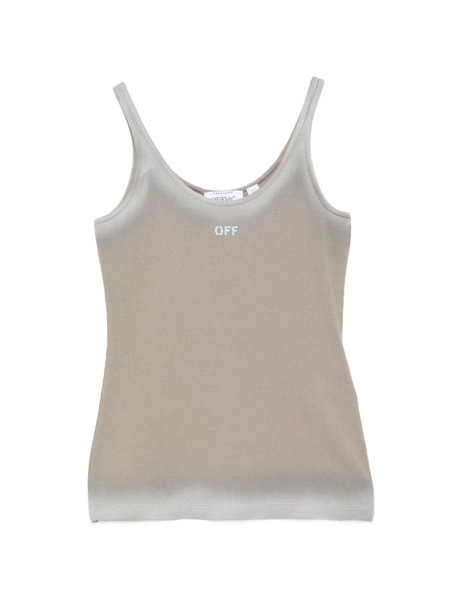  Off-white Logo-print Tank Top - Neutrals 