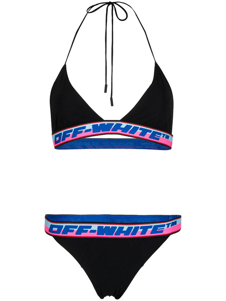  Off-white Logo-tape Bikini - Black 
