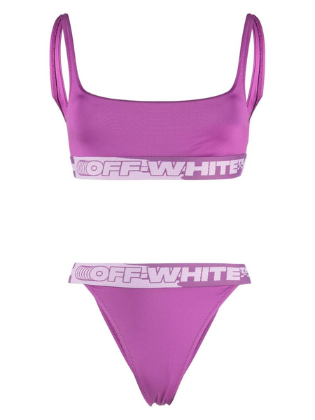  Off-white Logo Tape Bikini - Pink 