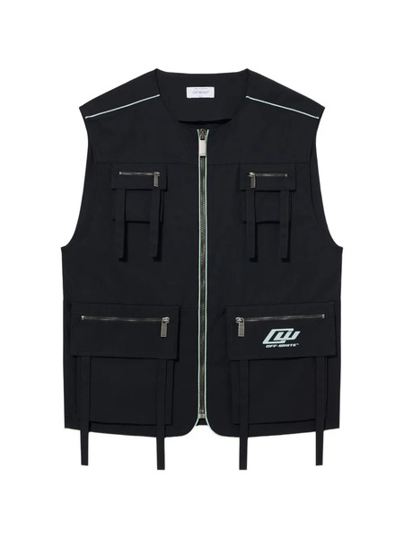  Off-white Logo Waistcoat - Black 