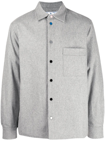  Off-white Long-sleeve Shirt - Grey 