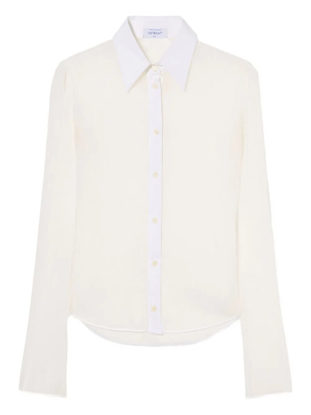  Off-white Long-sleeve Shirt - Neutrals 