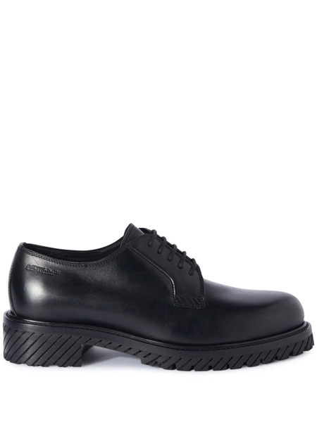  Off-white Military Leather Derby Shoes - Black 