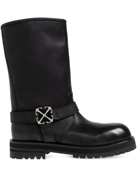  Off-white 40mm Buckle Strap Boots - Black 