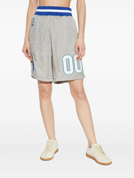  Off-white Number-print Shorts - Grey 