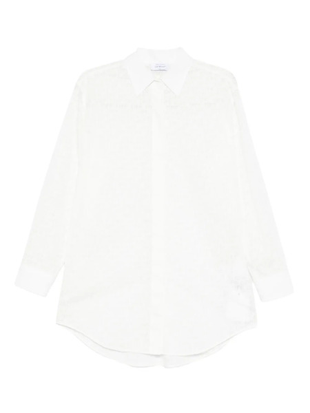  Off-white Patterned Shirt - 0118 White 