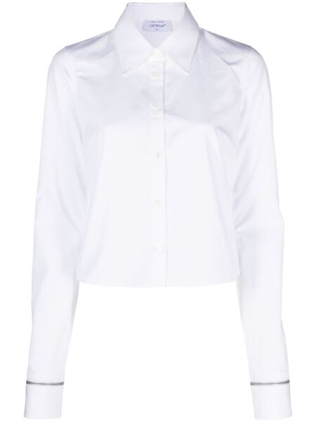  Off-white Pointed-collar Button-up Shirt 