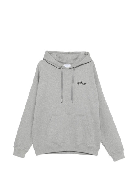  Off-white Pre-owned Graphic-print Hoodie - Grey 