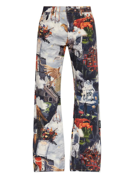  Off-white Printed Jeans - Blue 