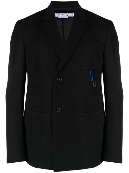  Off-white Single-breasted Tailored Blazer - Black 
