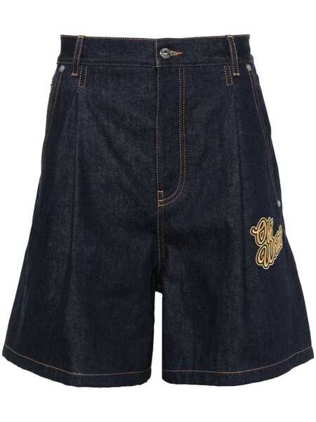  Off-white 90slogo Den Shorts - Blue 