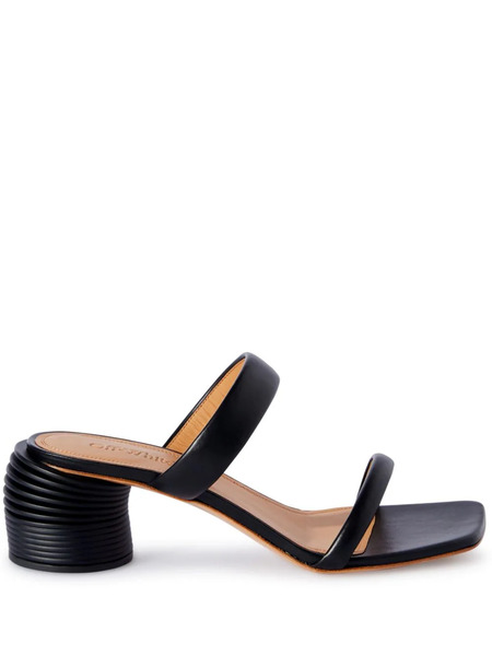  Off-white Spring Leather Sandals - Black 