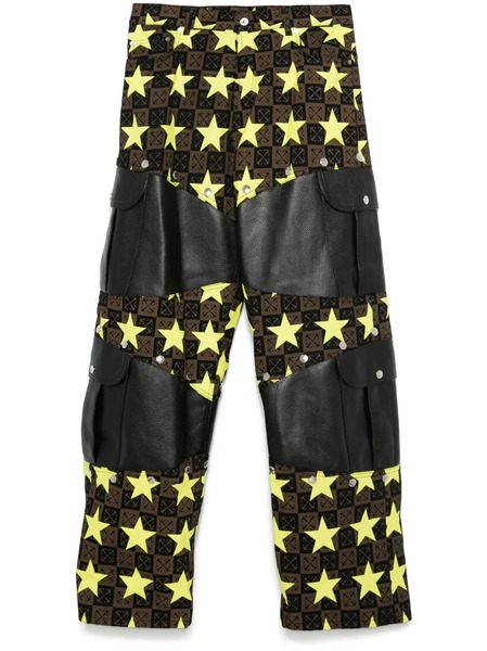  Off-white Stars Ao Samurai Trousers - Brown 