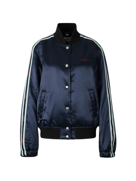  Off-white Striped Bomber Jacket - Blue 