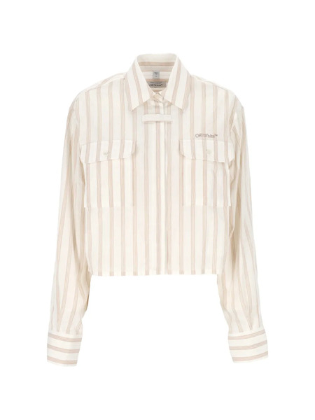  Off-white Striped Pocket Shirt - Neutrals 
