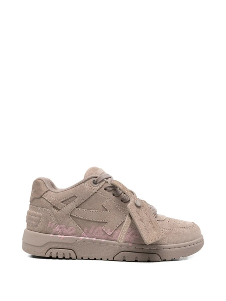  Off-white Suede Sneakers - Brown 