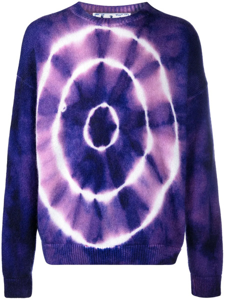  Off-white Tie-dye Jumper - Purple 
