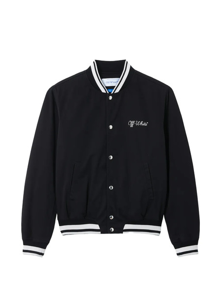  Off-white Varsity Bomber Jacket - Black 