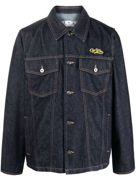 Off-white Wave Off Denim Jacket - Blue 