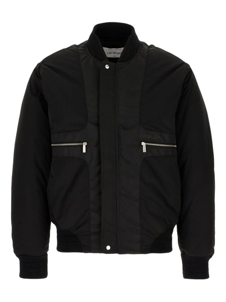  Off-white Zip Bomber Jacket - Black 