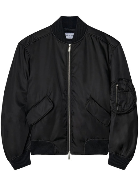  Off-white Zip-fastening Bomber Jacket - Black 