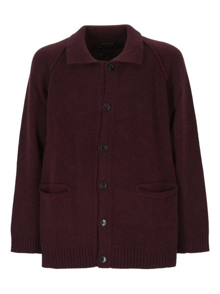  Officina 36 Buttoned Raglan-sleeve Cardigan - Red 