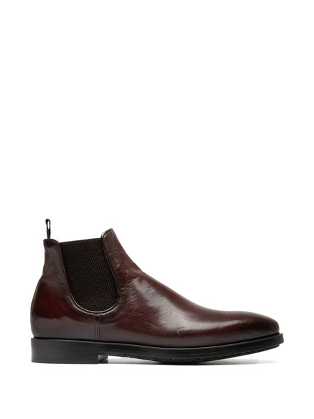  Officine Creative Elasticated Leather Boots - Brown 