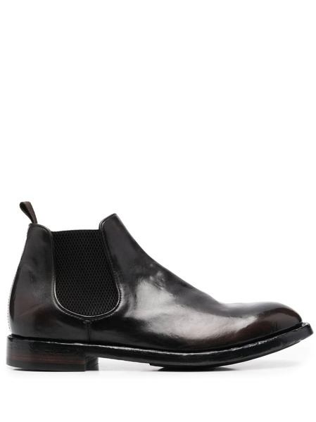  Officine Creative Elasticated-panel Leather Boots - Brown 