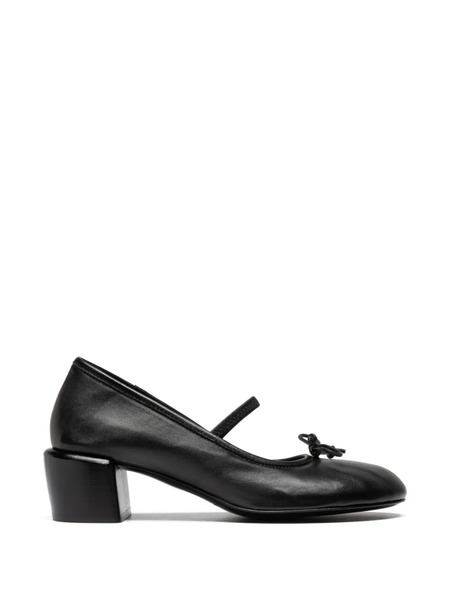  Officine Creative Flore Bow-strap Loafers - Black 