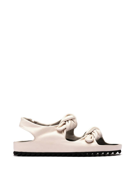  Officine Creative Pelagie Knotted Leather Sandals - Neutrals 