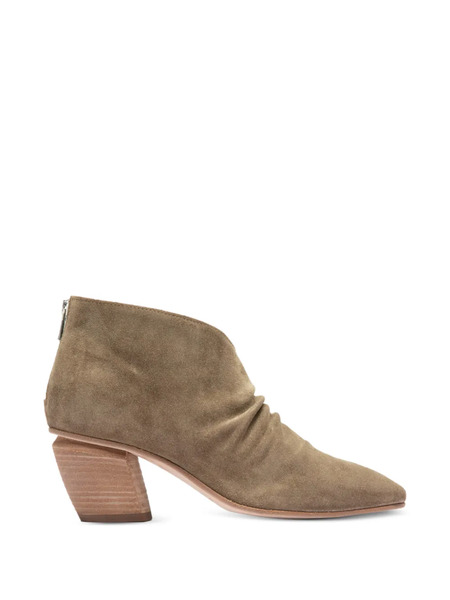  Officine Creative Severine 028 Pointed-toe Ruched Boots - Neutrals 