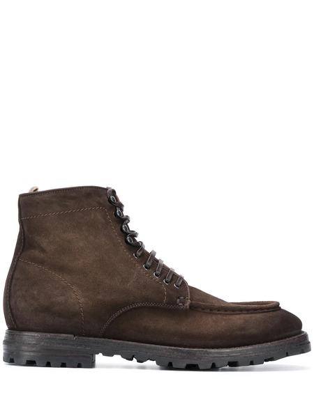  Officine Creative Suede Ankle Boots - Brown 