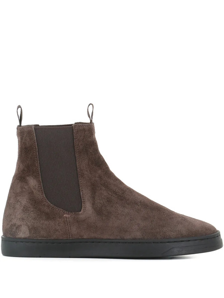 Officine Creative Suede Pull-tab Chelsea Boots - Brown 