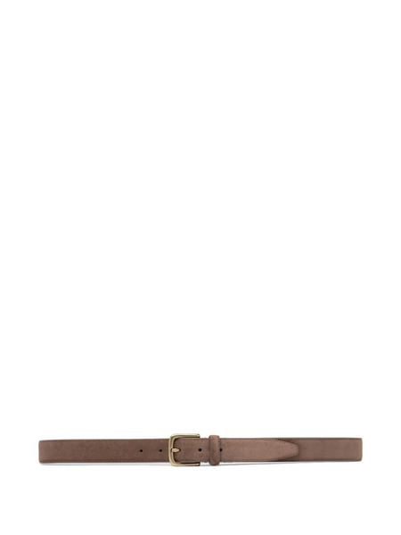  Officine Creative Suede Slim Belt - Neutrals 