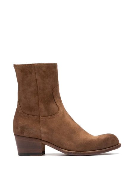  Officine Creative Wade Zip Leather Boots - Brown 