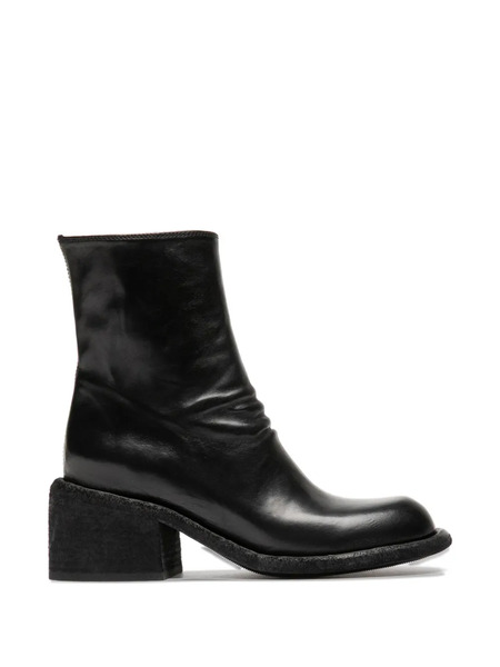  Officine Creative Zip Leather Boots - Black 